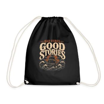Ghost Ship Cursed Ship Maritime Spirit - Drawstring Bag - black - Front