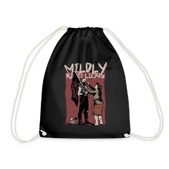 Punk For A Day Midly Rebellious - Drawstring Bag - black - Front