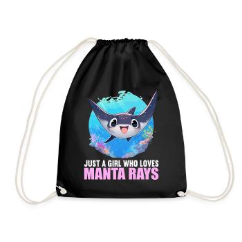 Raies Manta Raies - Sac de sport léger - noir - Devant