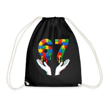 67e anniversaire Génial depuis 1959 Légende née D - Sac de sport léger - noir - Devant