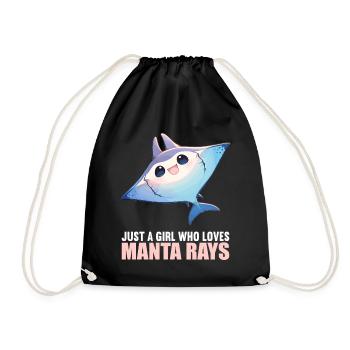 Raies Manta Raies - Sac de sport léger - noir - Devant