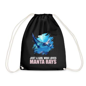 Raies Manta Raies - Sac de sport léger - noir - Devant