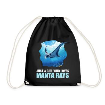 Raies Manta Raies - Sac de sport léger - noir - Devant