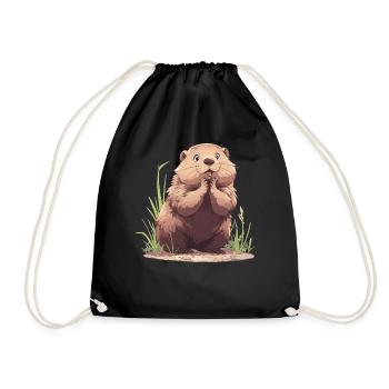 Marmottes Marmotte - Sac de sport léger - noir - Devant