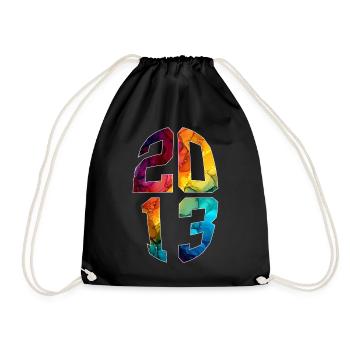 13 YEARS OLD 2013 13TH BIRTHDAY - Drawstring Bag - black - Front