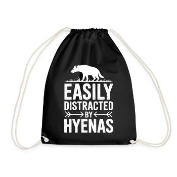 Paroles de la hyène Cadeau drôle de hyène - Sac de sport léger - noir - Devant