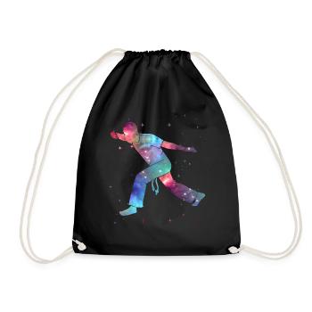 Capoeira Martial Arts Space Kids Capoerista - Drawstring Bag - black - Front
