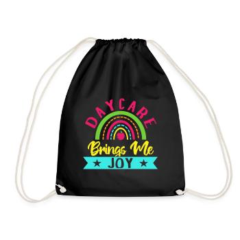 Maître de maternelle m’apporte de la joie Maître de maternelle - Sac de sport léger - noir - Devant