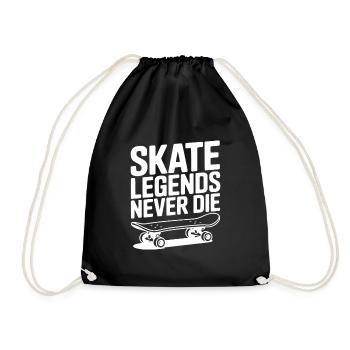 Les légendes du skate ne meurent jamais - Sac de sport léger - noir - Devant
