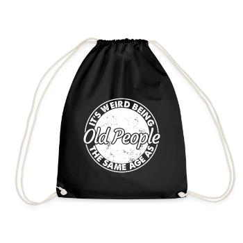 Vieilles personnes âgées Même Âge Cercle Tee - Sac de sport léger - noir - Devant