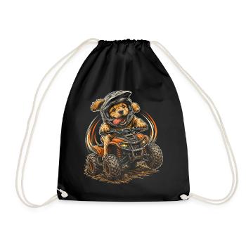 ATV Quad Biking Quad Quad Riders - Drawstring Bag - black - Front