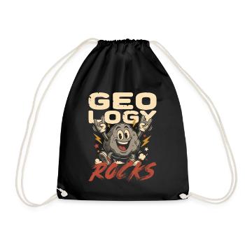 Géologue Géologue Géosciences Roches géologiques - Sac de sport léger - noir - Devant