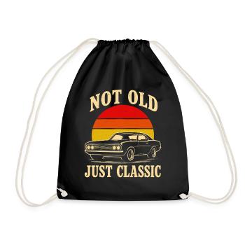 Not old, just classic - Drawstring Bag - black - Front