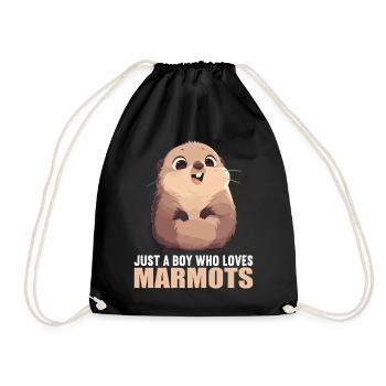 Marmottes Marmotte - Sac de sport léger - noir - Devant