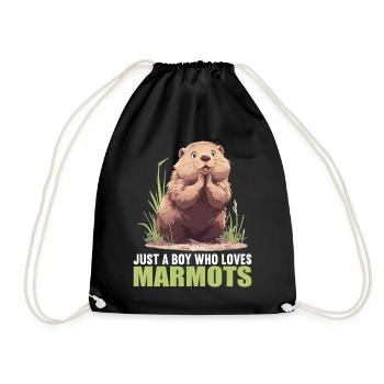 Marmottes Marmotte - Sac de sport léger - noir - Devant
