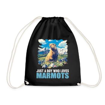 Marmottes Marmotte - Sac de sport léger - noir - Devant