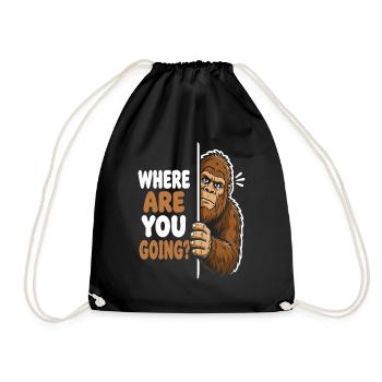 Bigfoot Vue Où vas-tu - Sac de sport léger - noir - Devant