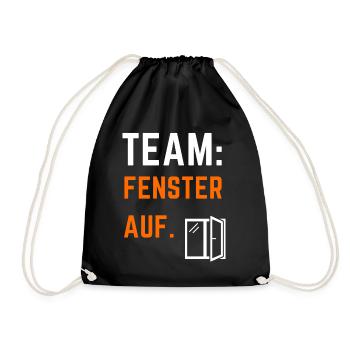 Fenster Auf Fraktion - Turnbeutel - Schwarz - Vorne