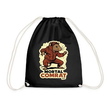 Sweat à capuche de combattant rat camarade - Sac de sport léger - noir - Devant