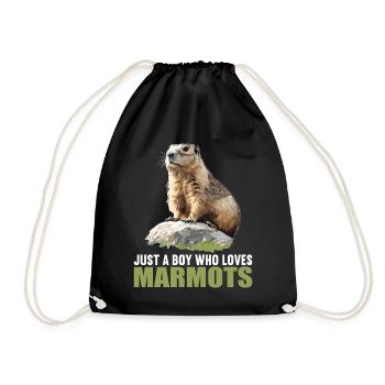 Marmottes Marmotte - Sac de sport léger - noir - Devant