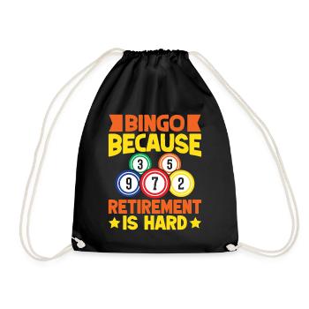 Bingo Bingo Bingo parce que la retraite est difficile Bingo - Sac de sport léger - noir - Devant