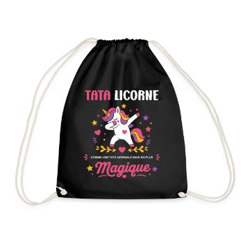 Tata Licorne Magique - Sac de sport léger - noir - Devant