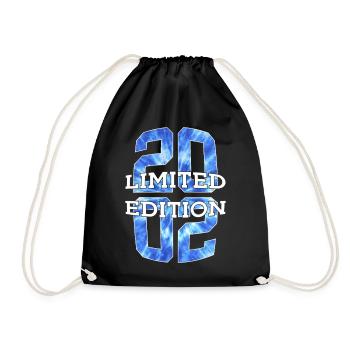 LIMITED EDITION 2002 24 YEARS 24TH BIRTHDAY - Drawstring Bag - black - Front