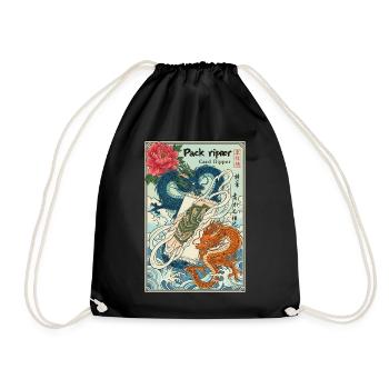 Pack Ripper Card Flipper Trading Card God Pack - Drawstring Bag - black - Front
