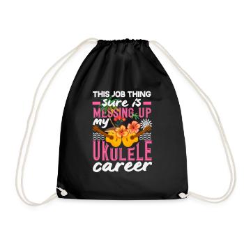 Ce travail gâche ma carrière de ukulélé - Sac de sport léger - noir - Devant
