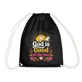 Gott ist immer gut Christ - Turnbeutel - Schwarz - Vorne