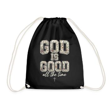 Gott ist immer gut Christ - Turnbeutel - Schwarz - Vorne