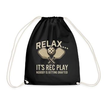 Détends-toi, jeu récréatif, personne ne sera drafté - Sac de sport léger - noir - Devant