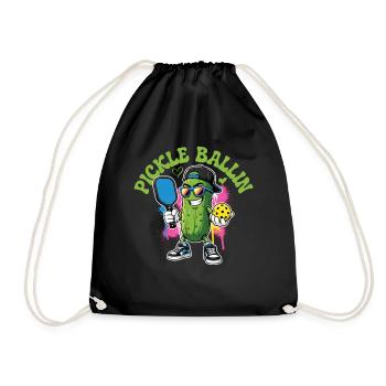 Joueur de pickleball Pickle Ballin - Sac de sport léger - noir - Devant