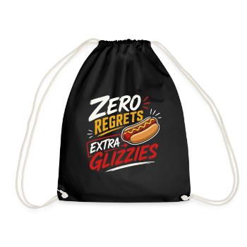 Hot Dog, Sausage, Fast Food, Grilling - Drawstring Bag - black - Front
