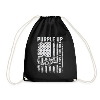 Purple Spice Up Militaires Enfants Hélicoptère Militaire K - Sac de sport léger - noir - Devant