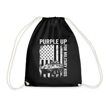 Violet pour les enfants militaires APC Enfant militaire - Sac de sport léger - noir - Devant