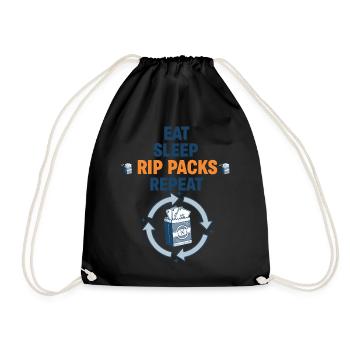 Pack de Riche Manger Sommeil Booster de cartes à collectionner répété - Sac de sport léger - noir - Devant