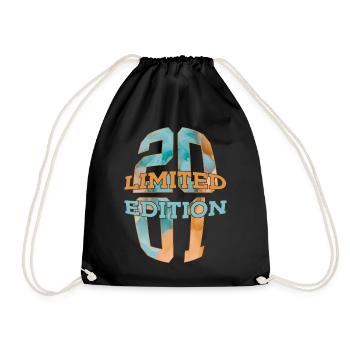 LIMITED EDITION 2001 25 YEARS 25TH BIRTHDAY - Drawstring Bag - black - Front