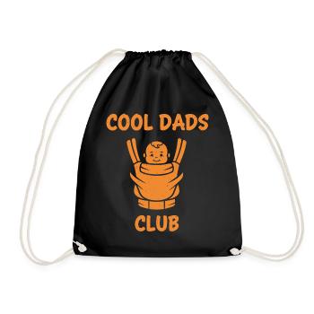 Geschlechterenthüllung Babyparty Mama Papa Team Mädchen Team - Turnbeutel - Schwarz - Vorne