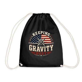 Aircraft Maintenance Engineering & Repair - Drawstring Bag - black - Front