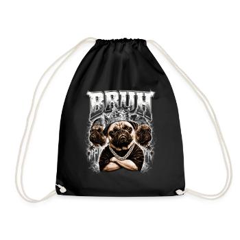 Carlin de style tropical - Sac de sport léger - noir - Devant
