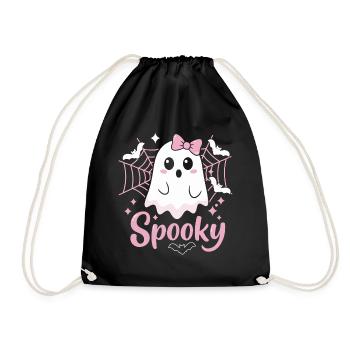 Spooky Ghost Halloween - Turnbeutel - Schwarz - Vorne