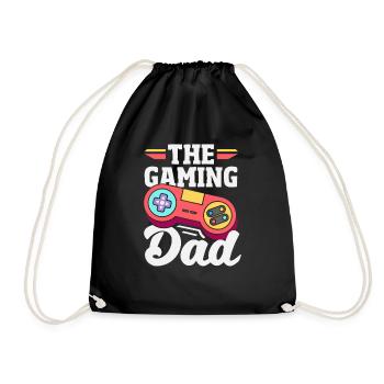 Le Papa Gamer Dad Drôle Papa Gamer - Sac de sport léger - noir - Devant