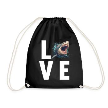 Megalodons Megalodon - Drawstring Bag - black - Front