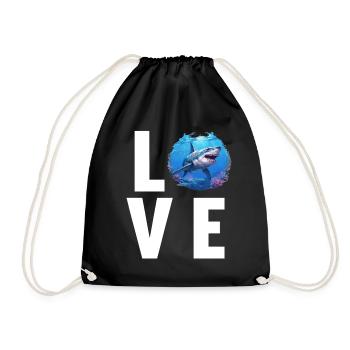Megalodons Megalodon - Drawstring Bag - black - Front
