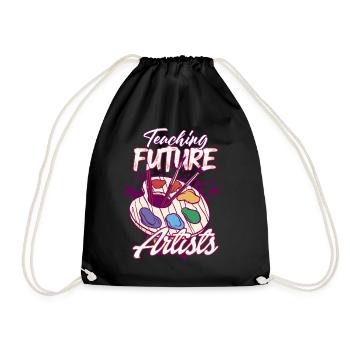 L’art du futur : Artistes enseignants - Sac de sport léger - noir - Devant