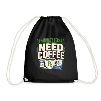 Apothekentechniker Pharmacy Tech Cpht Rx Geschenk - Turnbeutel - Schwarz - Vorne
