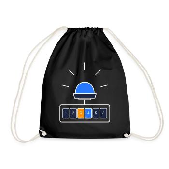 BOS FMS Status 3 Radio Reporting System - Drawstring Bag - black - Front