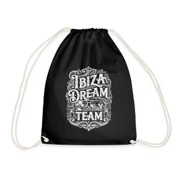 Ibiza Dream Team - Drawstring Bag - black - Front