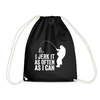 JE LE BRANLE AUSSI SOUVENT QUE JE PEUX - Sac de sport léger - noir - Devant